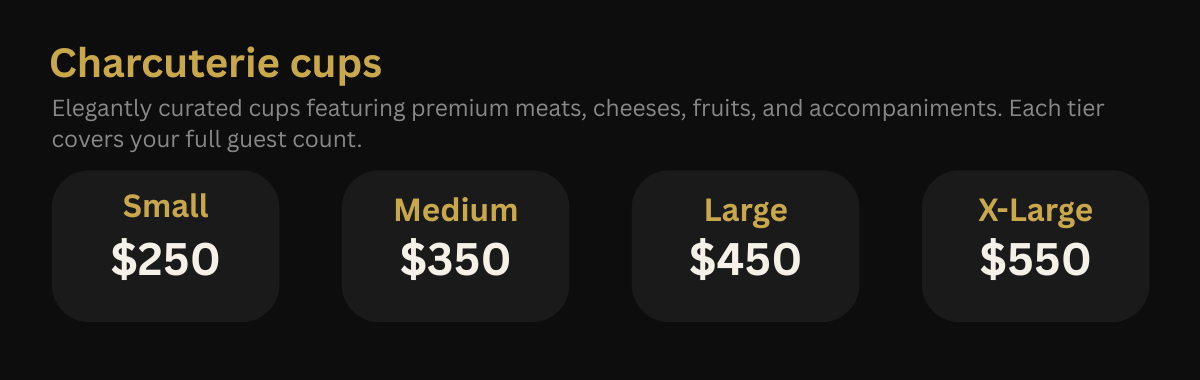 charcuterie cups