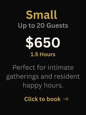 small guest card with arrow
